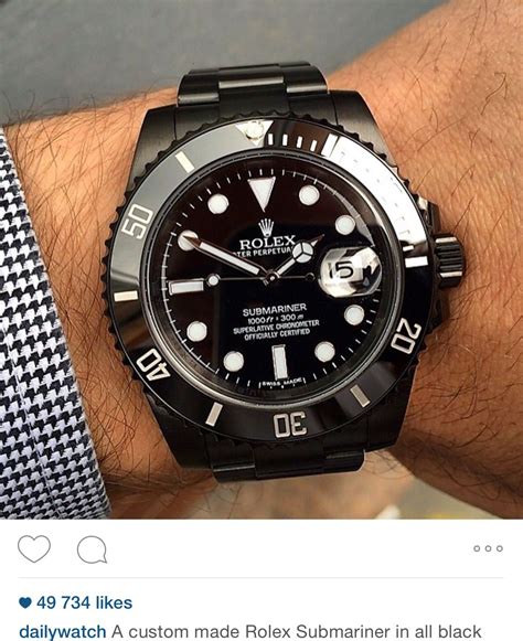 black rolex watches for sale|custom black rolex watches.